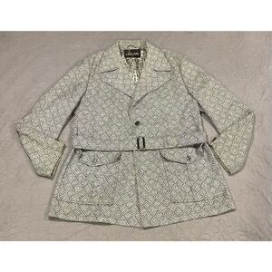 Lakeland Vintage 70’s Geometric 44 Jacket Gray with Belt